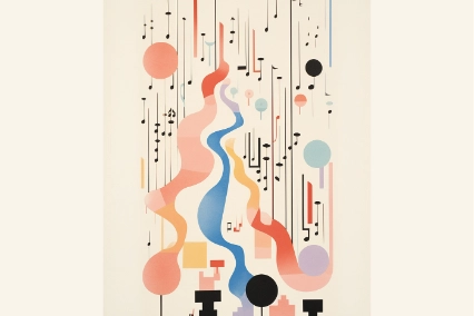 Plakatmotiv von Damian Marhulets zum Taschen-Festival 2024 in der Villa Seligmann Hannover