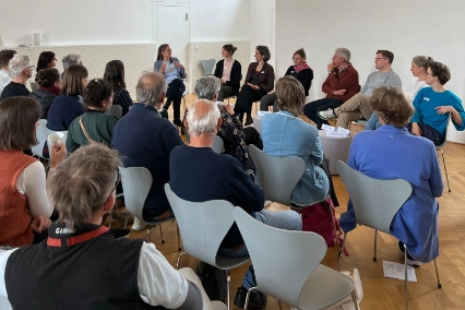 Talkrunde beim Fachtag zum Abschluss der ersten Förderrunde Vital Village im Künstlerhaus Hannover 2026