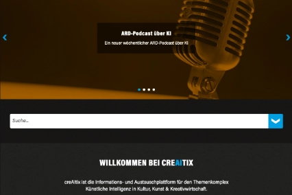 Ansicht der Website creaitix