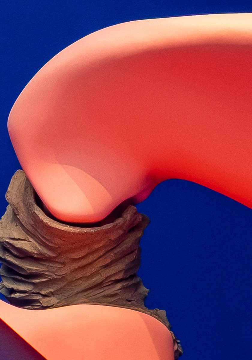 Teresa Solar Abboud: Tunnel Boring Machine (Transformation Figure), 2024. (Detail) Ausstellungsansicht Self-Portrait as a Pregnant Woman, Kunstverein Hannover, 2025