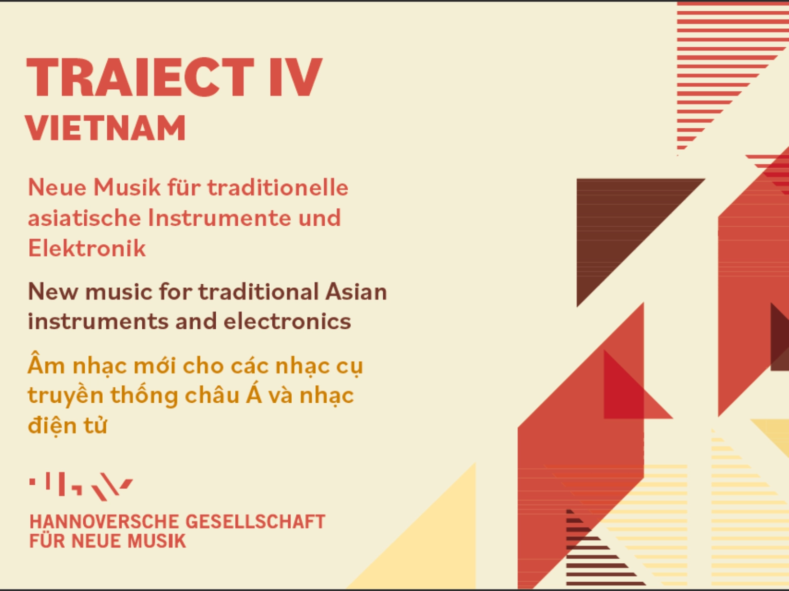 Ausschnitt aus einem Flyer zum Projekt Traiect – Vietnam der hannoversche gesellschaft für neue musik (hgnm).