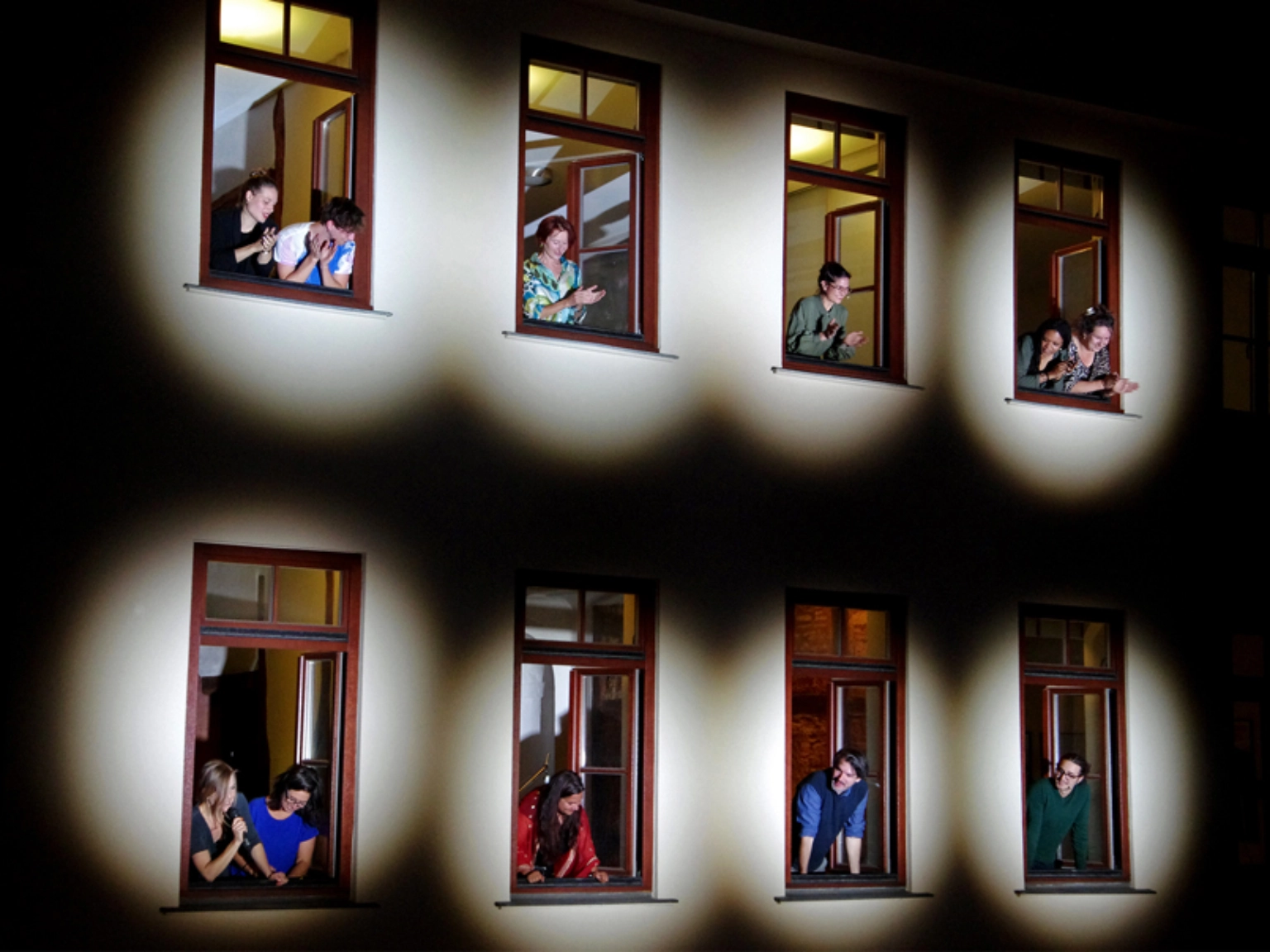 Impression der Aktion Fenster auf! 2021 des Literarischen Zentrums Göttingen