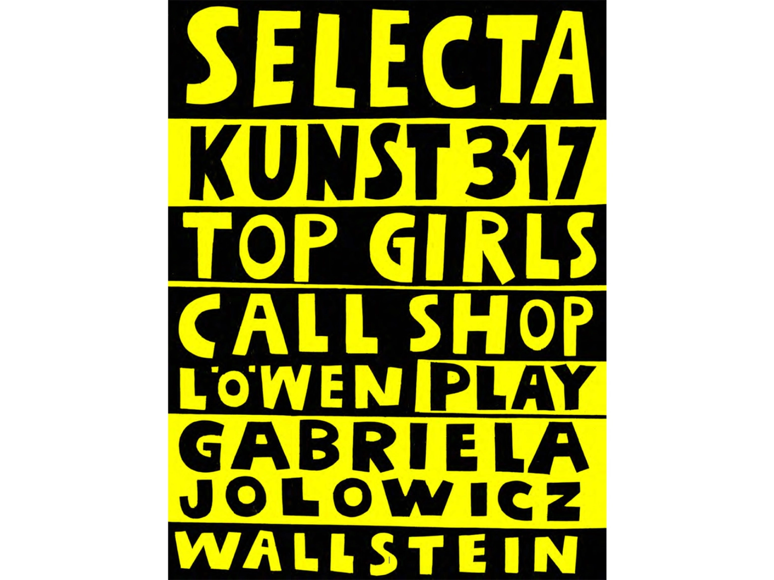 Cover Kunst der Gegenwart aus Niedersachsen, Band 80: Gabriela Jolowicz, Wallstein-Verlag, Göttingen, mit einem Text von Gunda Luyken und einem Interview von Sandra Rendgen mit der Künstlerin, 84 Seiten, zahlreiche Abbildungen.