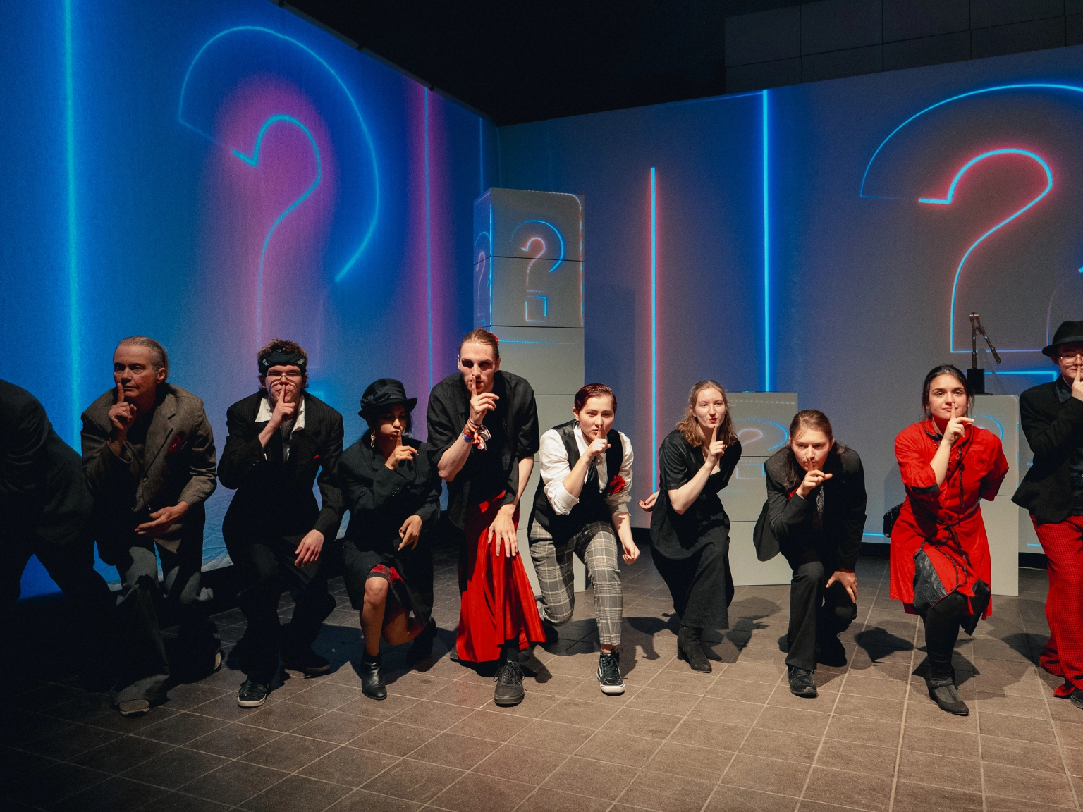 TPZ Oldenburg: Impression des Theaterprojektes Rollentausch zu den Jugendtheatertagen