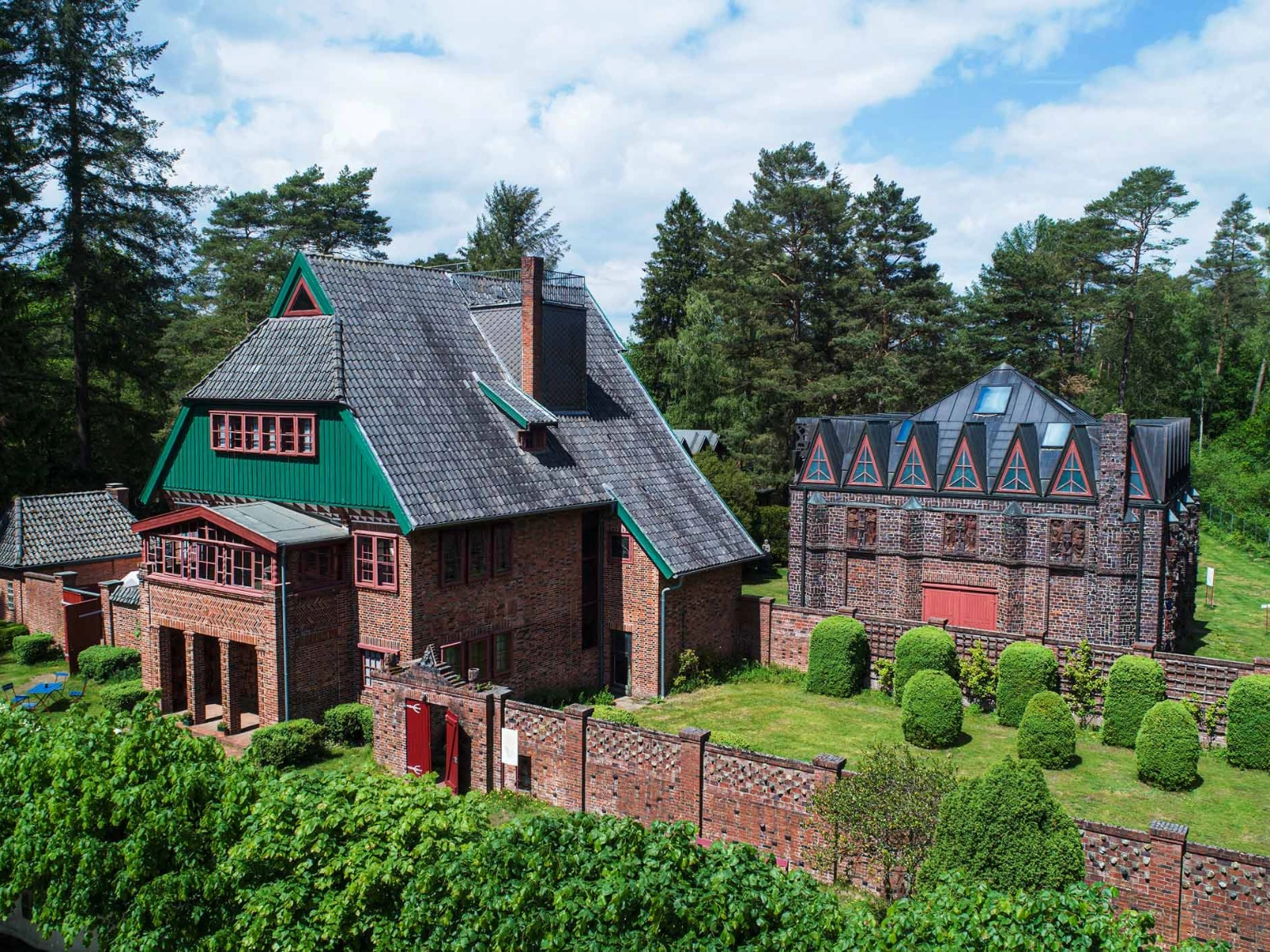Museum Kunststätte Bossard: Das Wohn- und Atelierhaus Ansicht Südseite