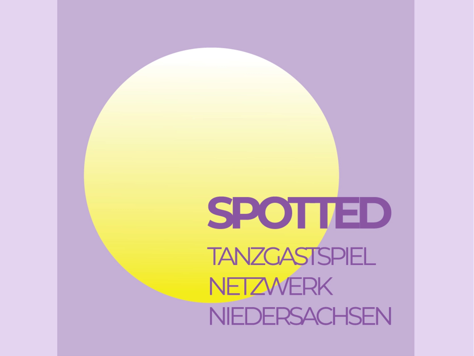 Grafik SPOTTED Tanzgastspiel Netzwerk Niedersachsen