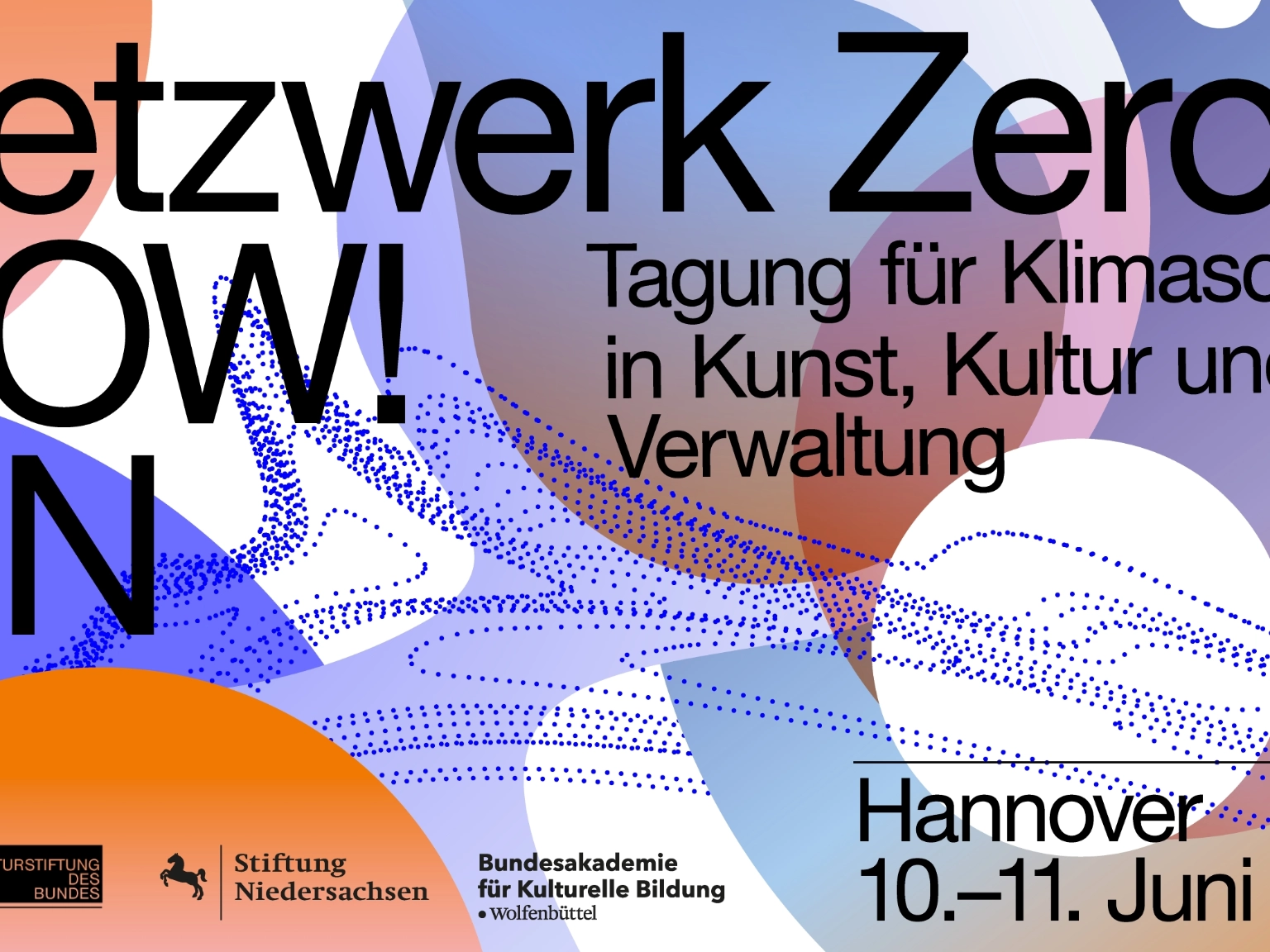 Key Visual zur Tagung Netzwerk zero NOW! SIN mit Ankündigung der Veranstaltung am 10./11. Juni 2024