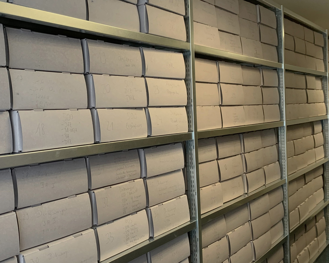 Impression des Archivs des Dokumentations- und Informationszentrum Emslandlager