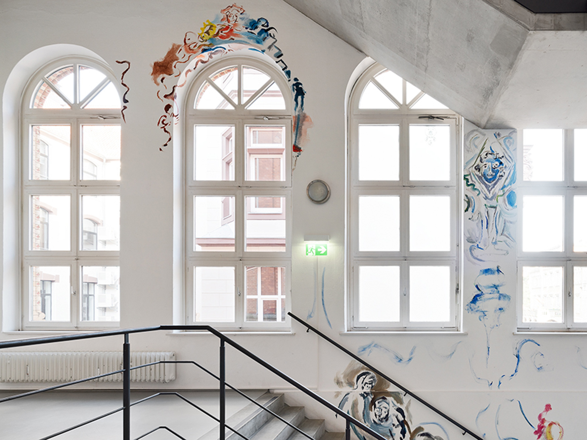 Installationsansicht Stufen zur Kunst: Sophie von Hellermann