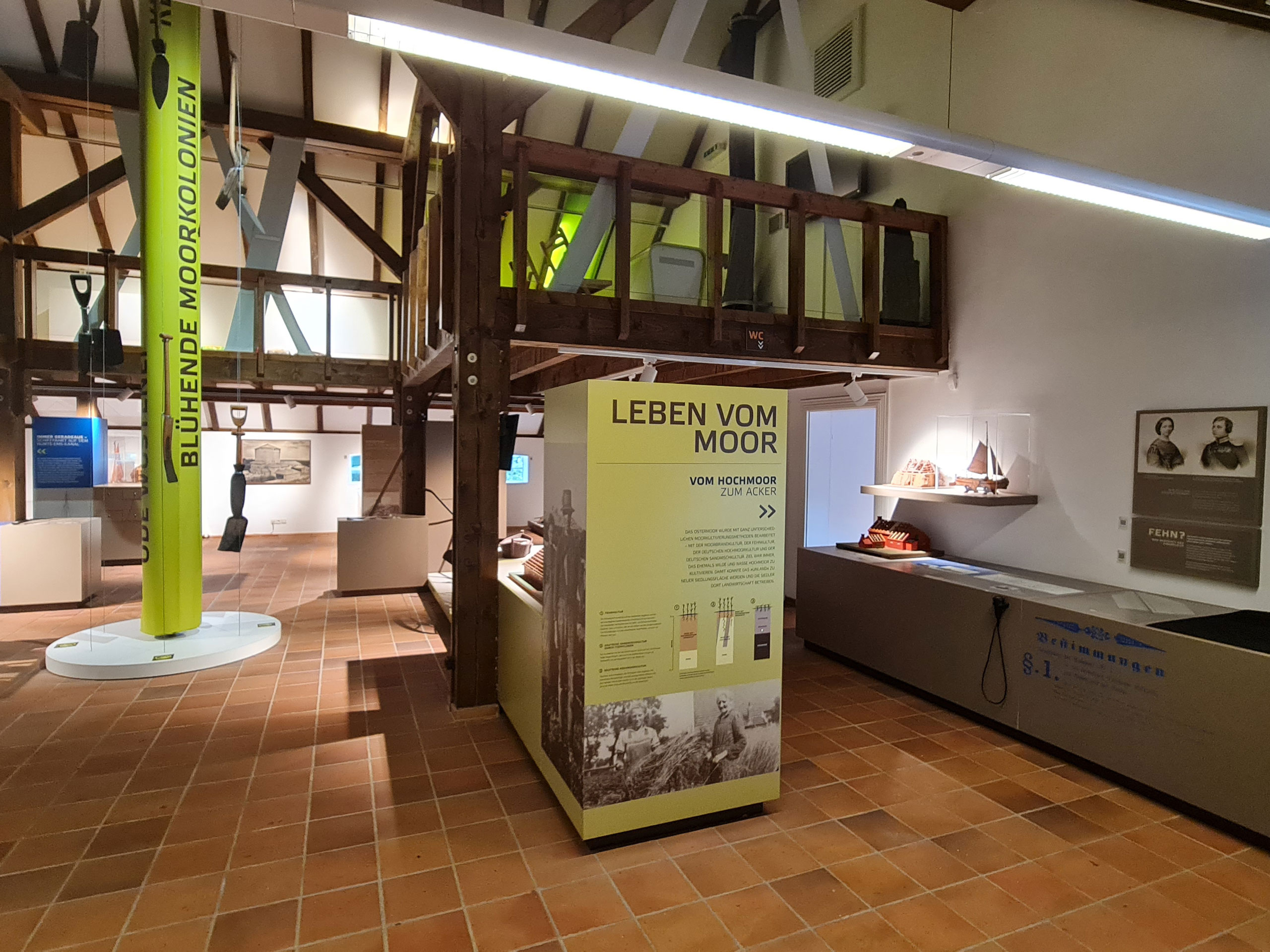 Ausstellungsimpression Leben im Moor – Moorkultivierung