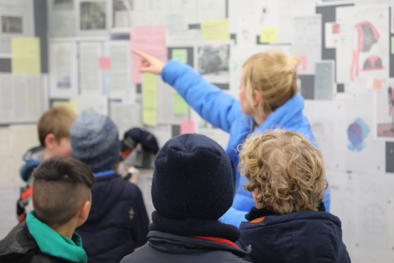 Impression Vermittlungsangebot für Kinder zur Ausstellung „Morgaine Schäfer”, 2023