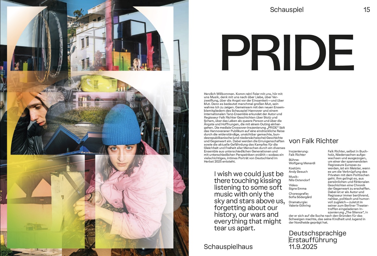 Einblick Spielzeitheft 2025726 des Schauspiels Hannover, Seite 14/15